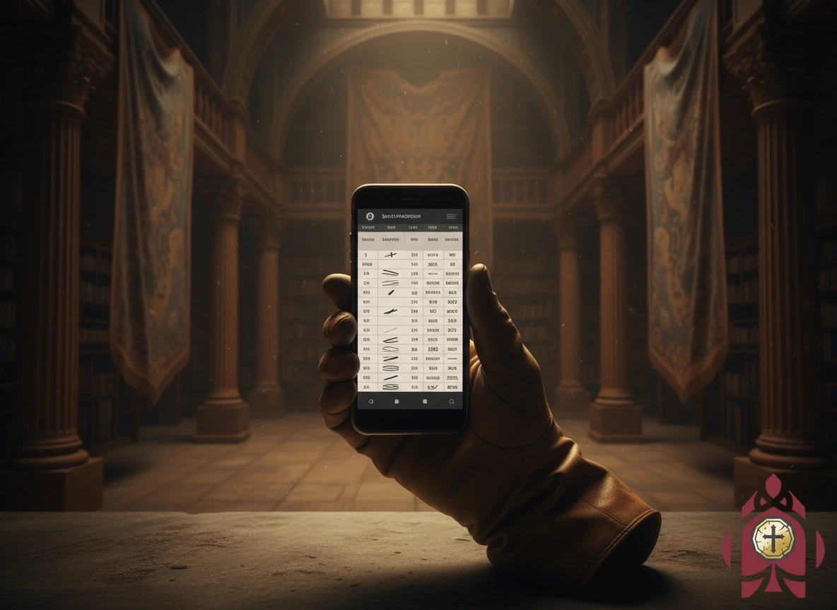 Verwaltung des Wettscheins auf einem Smartphone